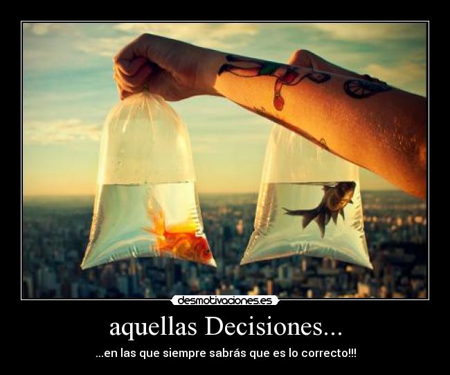 carteles decisiones desmotivaciones