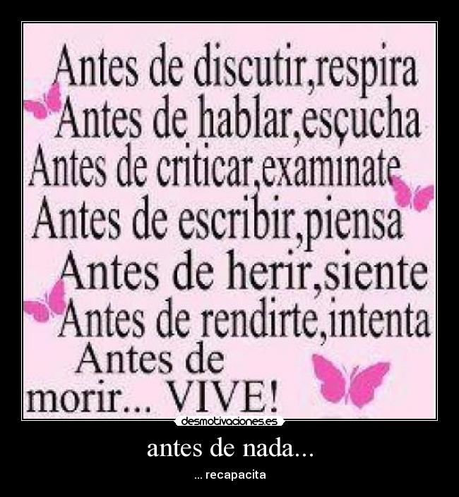 antes de nada... - 