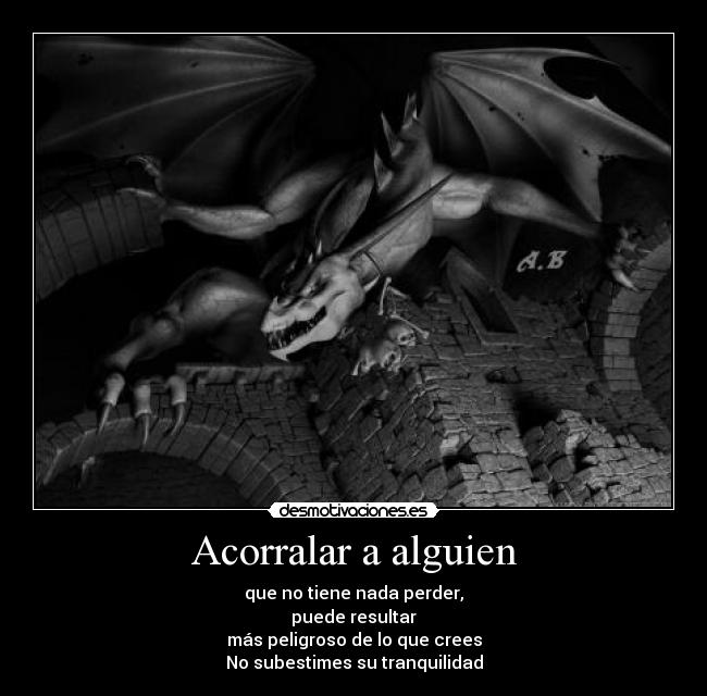 Acorralar a alguien -