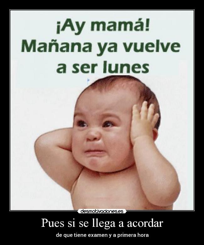 Pues si se llega a acordar -