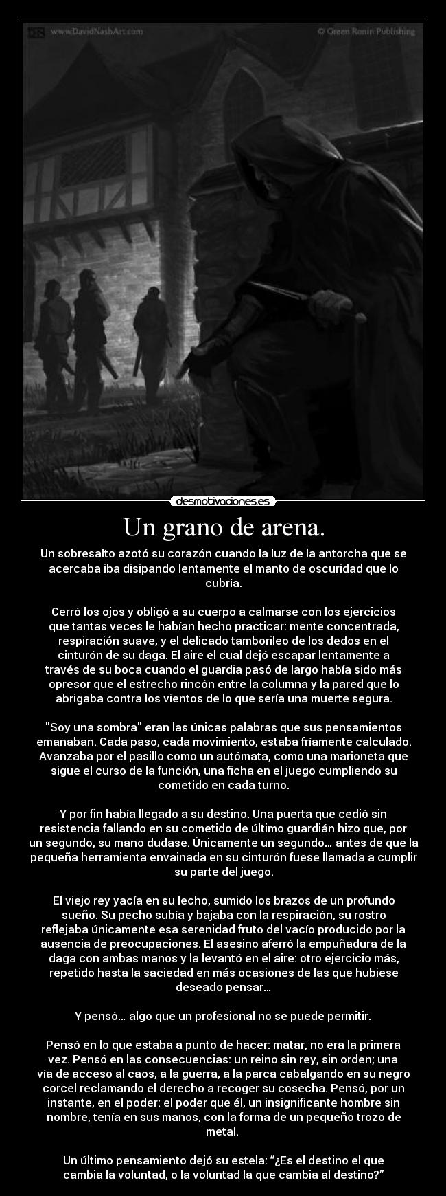Un grano de arena. -