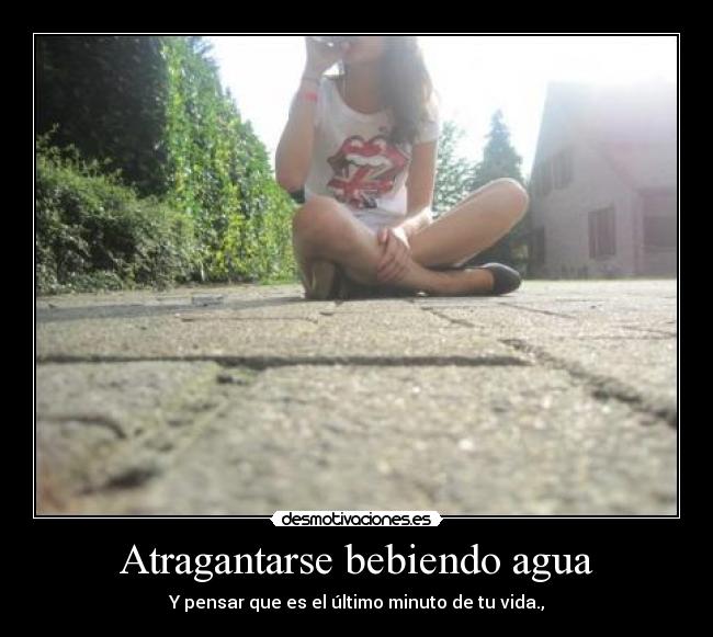 Atragantarse bebiendo agua - 