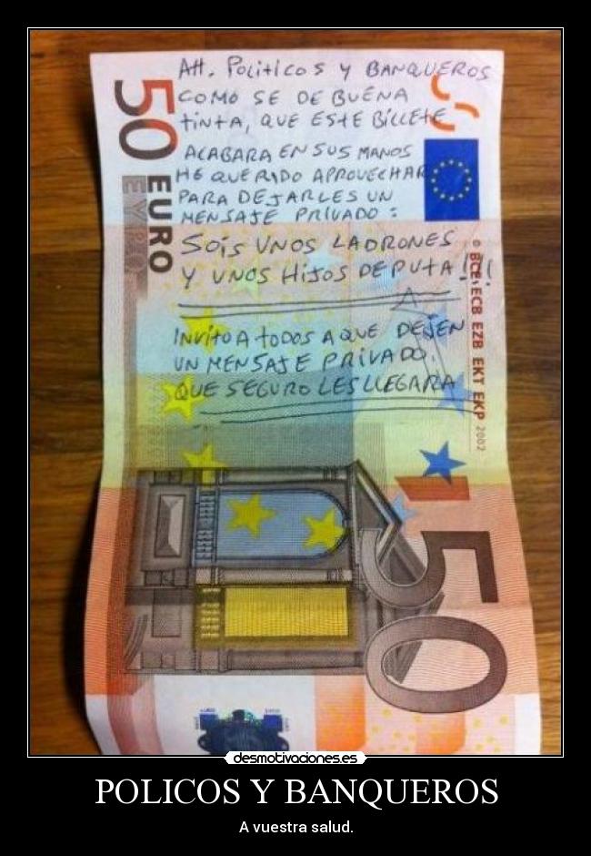 POLICOS Y BANQUEROS - A vuestra salud.