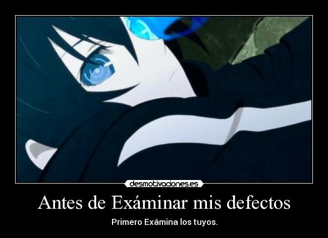 Antes de Exáminar mis defectos -