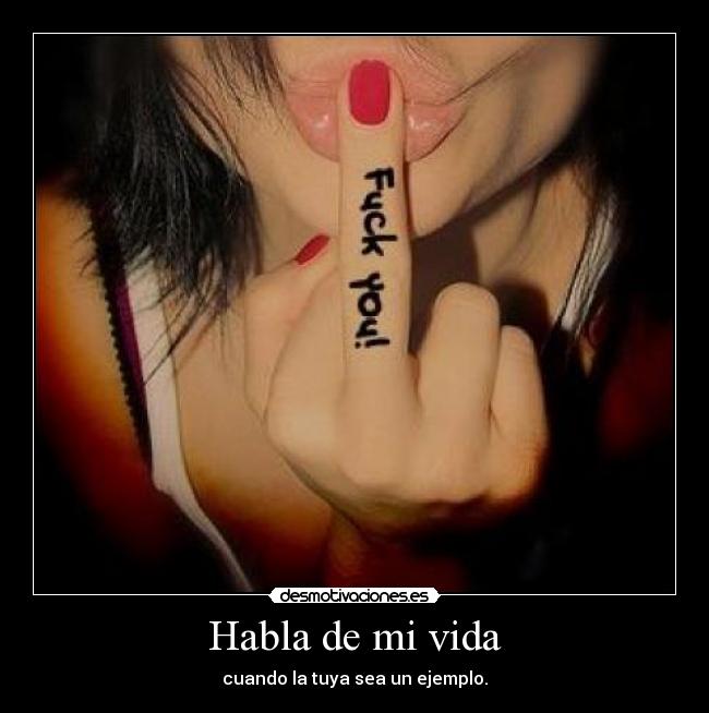 Habla de mi vida -