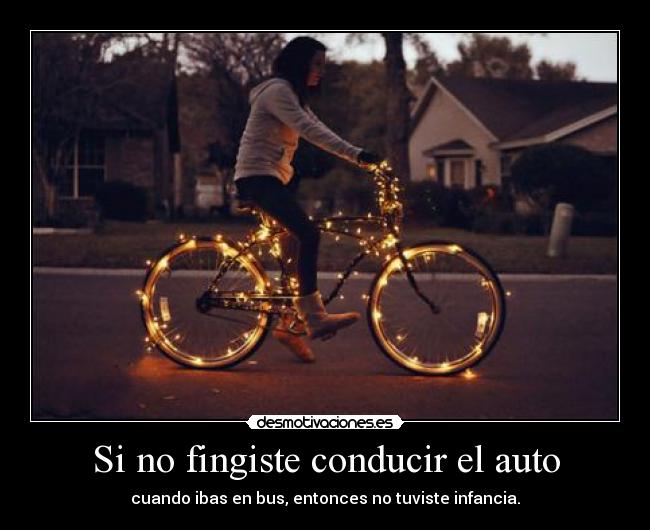 Si no fingiste conducir el auto - 