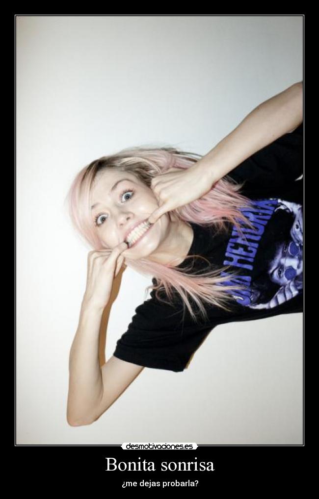 Bonita sonrisa - ¿me dejas probarla?