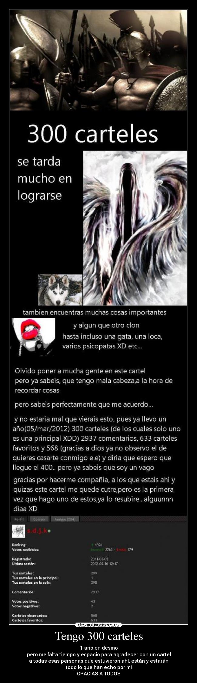 carteles sdjk cartel 300 llego pienso marcharme talove goresadik desmotivaciones