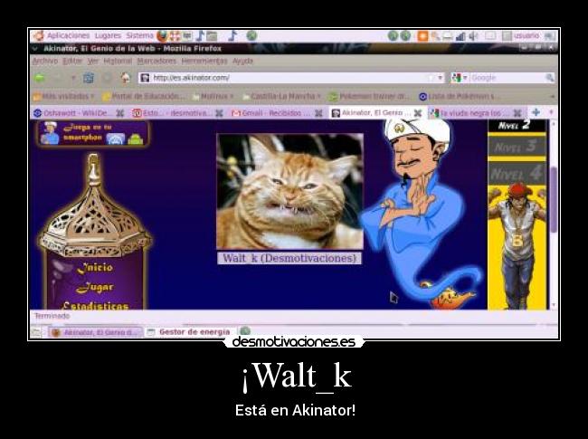 ¡Walt_k - Está en Akinator!