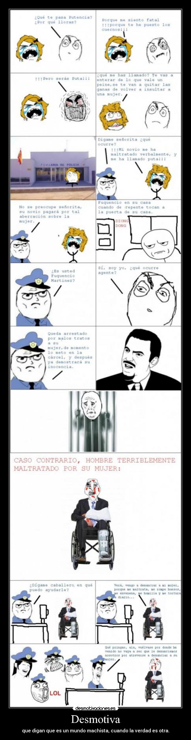 Desmotiva - que digan que es un mundo machista, cuando la verdad es otra.