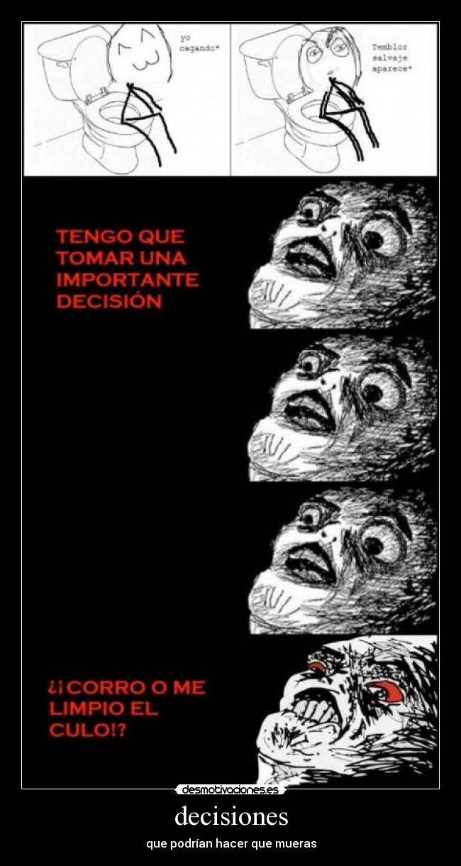 decisiones - que podrían hacer que mueras