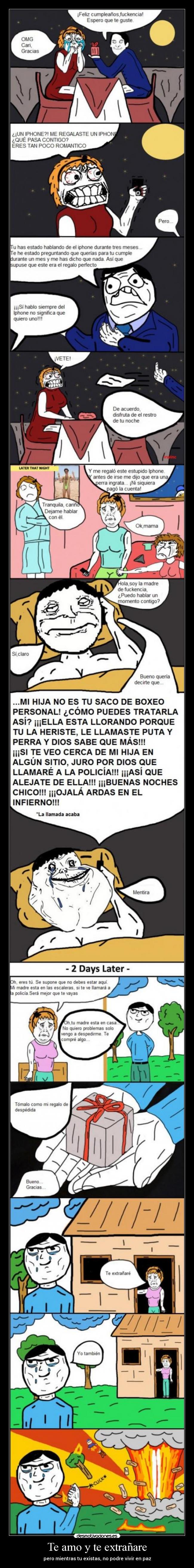 Te amo y te extrañare -