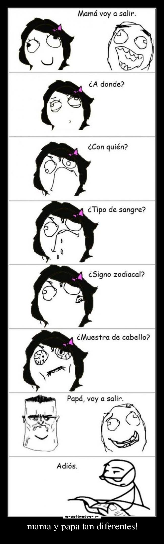 mama y papa tan diferentes! -