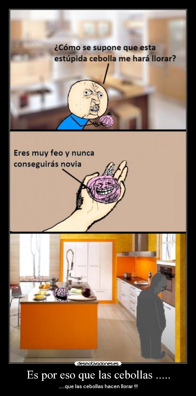 Es por eso que las cebollas ..... - .....que las cebollas hacen llorar !!!