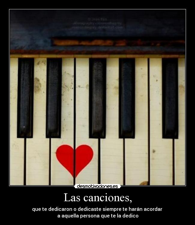 Las canciones, - 