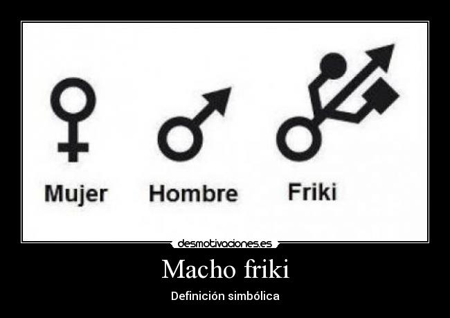 Macho friki - Definición simbólica