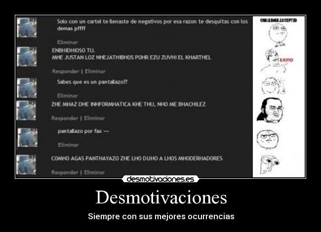 Desmotivaciones - Siempre con sus mejores ocurrencias