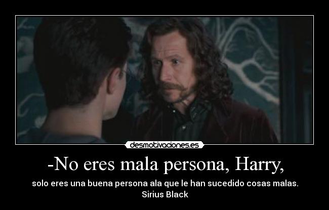 -No eres mala persona, Harry, -