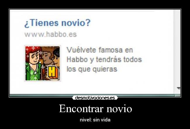 Encontrar novio - nivel: sin vida