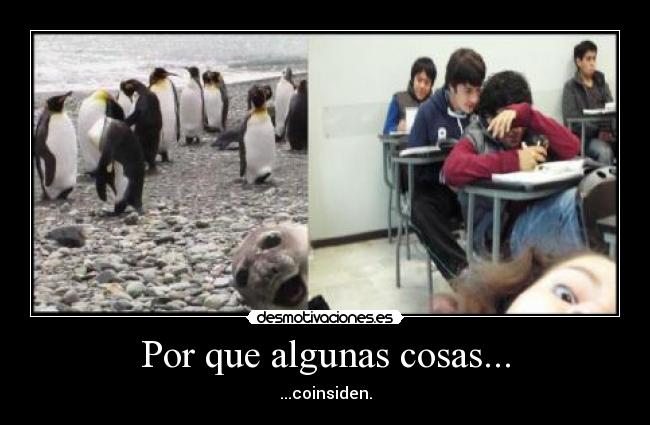 Por que algunas cosas... - ...coinsiden.