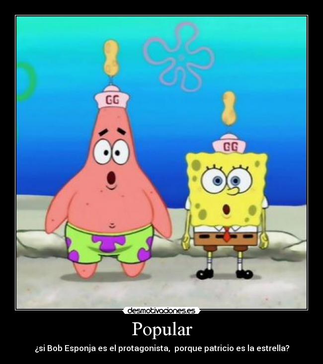 Patricio y Bob Esponja abrazados Imagui