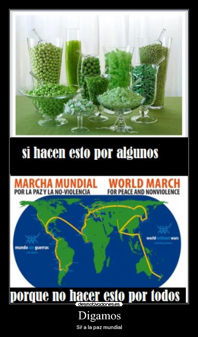 Digamos - Si! a la paz mundial