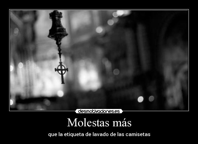 Molestas más - que la etiqueta de lavado de las camisetas