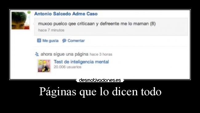 Páginas que lo dicen todo - 