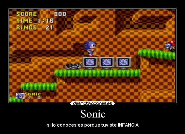 Sonic - si lo conoces es porque tuviste INFANCIA