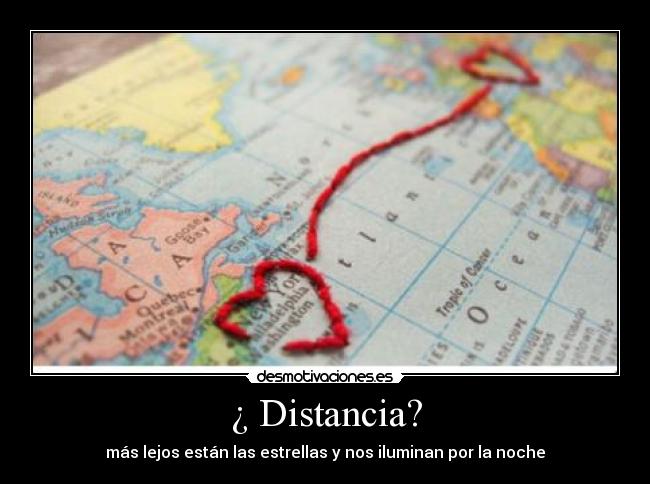 ¿ Distancia? -