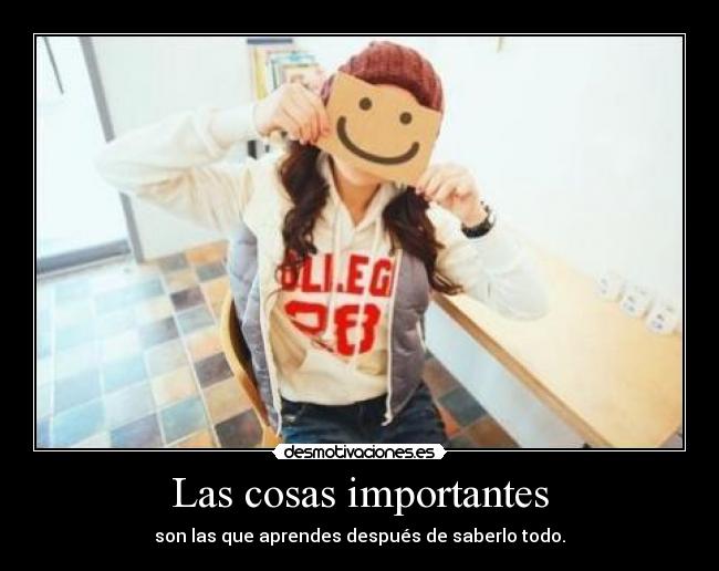 Las cosas importantes - 