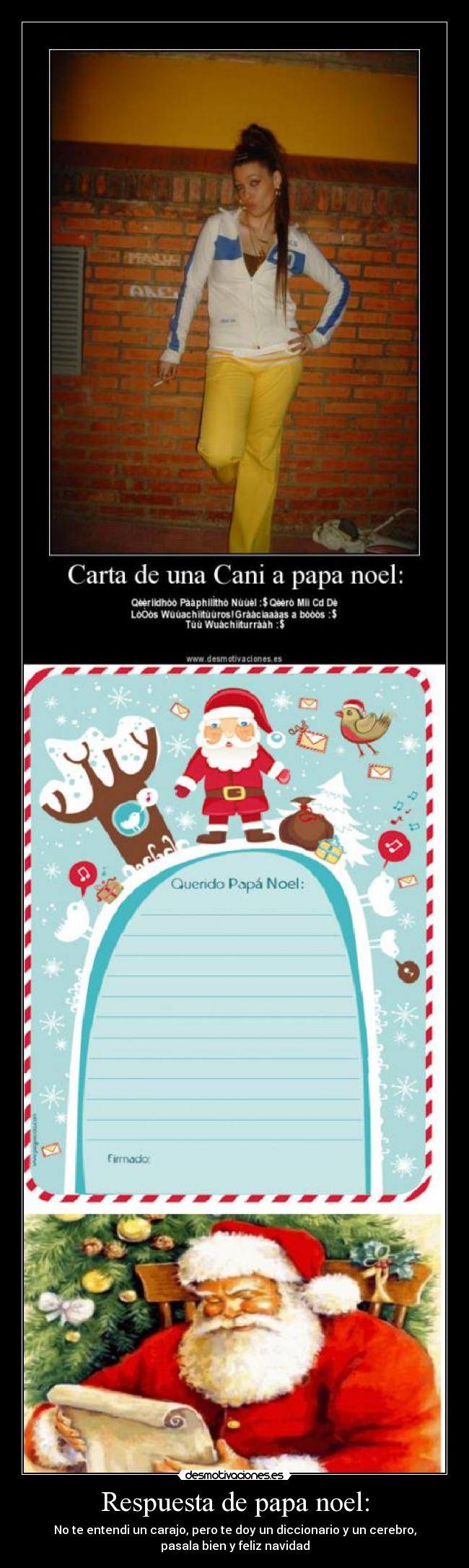 carteles papa noel tan sabio desmotivaciones
