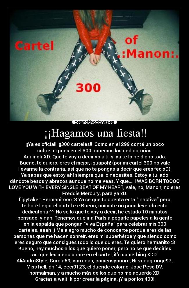 carteles fiesta adri juapoh quiero clandepicejo xddddd 300 carteles yupiii desmotivaciones