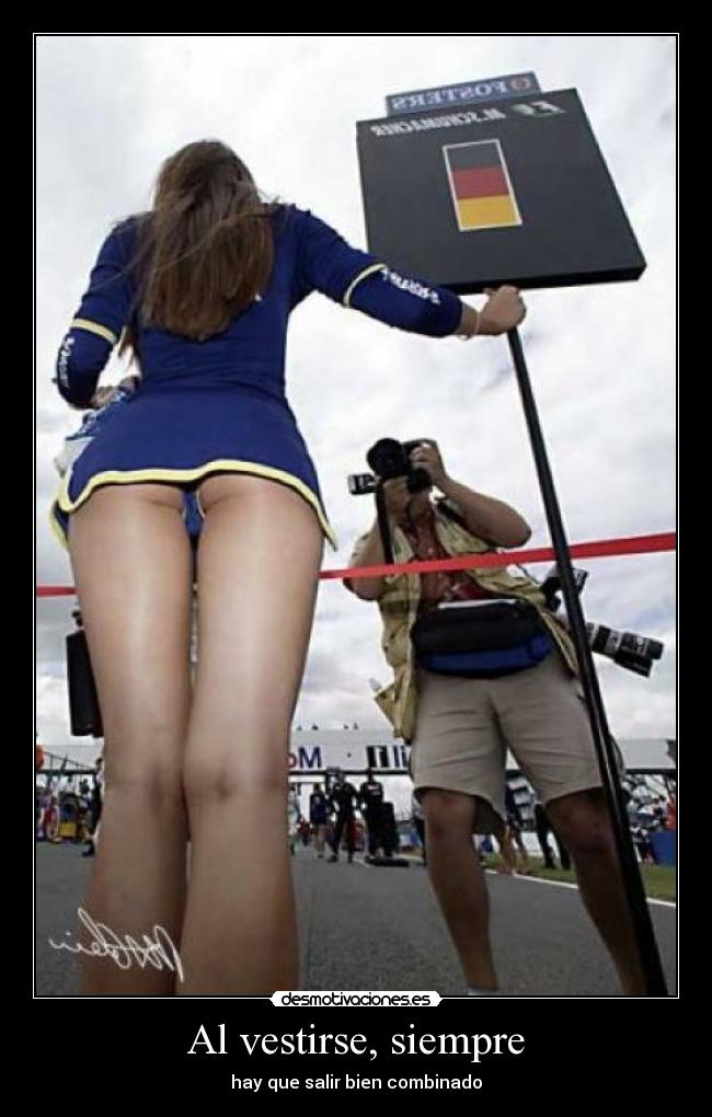 carteles vestirse siempre salir bien combinado desmotivaciones