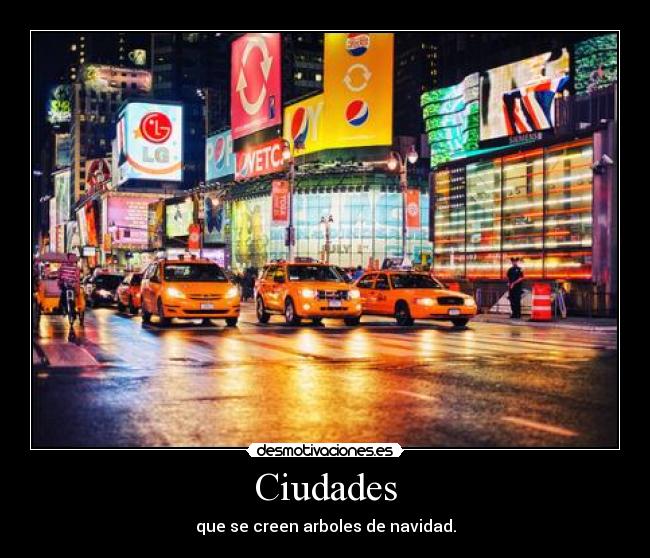 Ciudades - que se creen arboles de navidad.