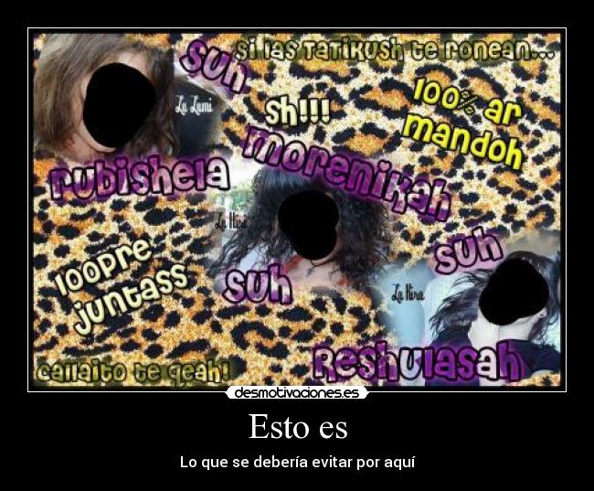 carteles mas collages canis por favor desmotivaciones