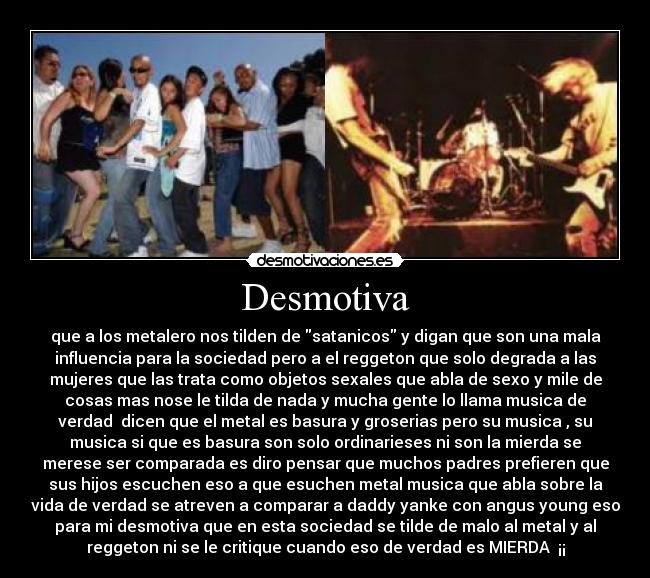 carteles solo metaleros xdd desmotivaciones