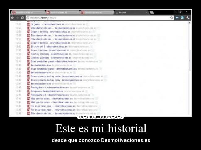 Este es mi historial -