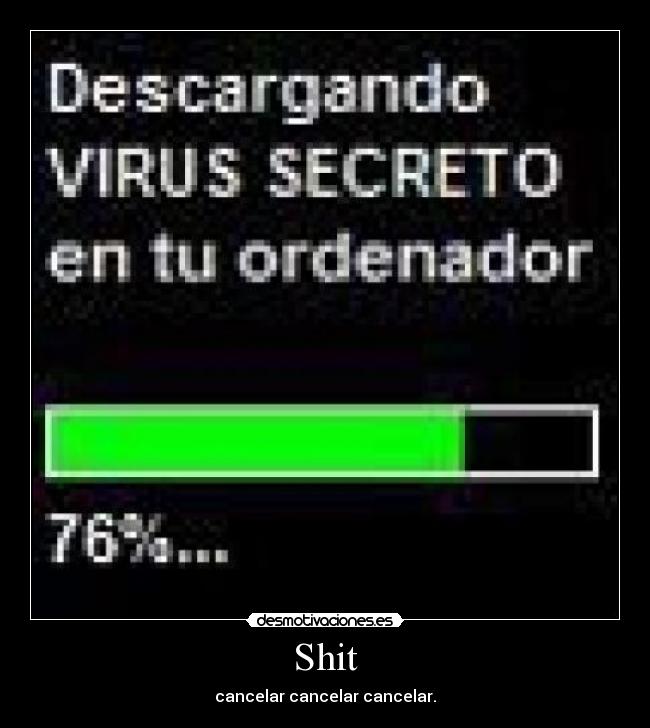 Shit - cancelar cancelar cancelar.