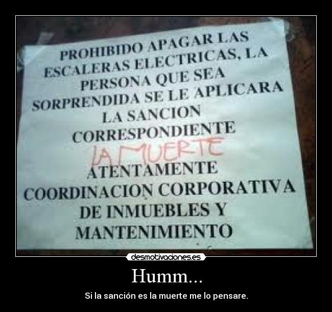 carteles hummm desmotivaciones