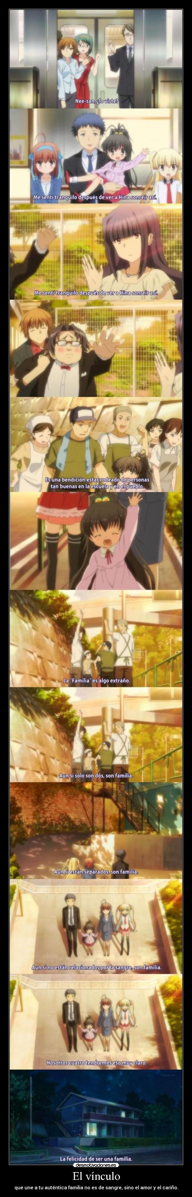 carteles papa koto kikinasai final familia feliz harukaze anime manga desmotivaciones