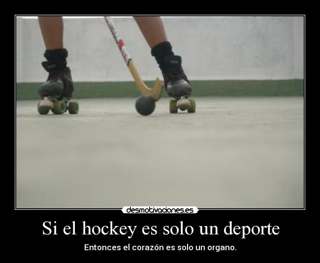 Si el hockey es solo un deporte -