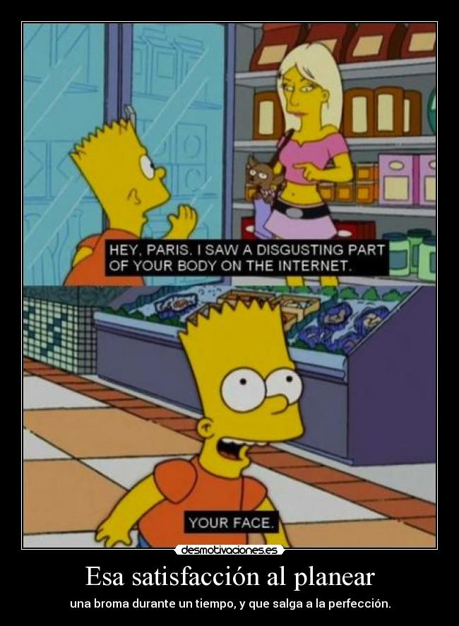 Esa satisfacción al planear -