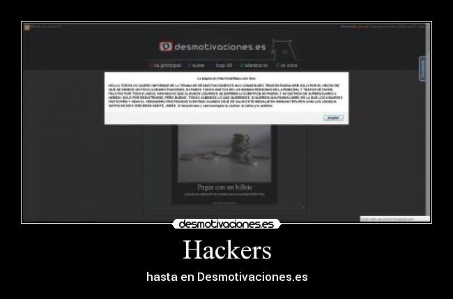 carteles hackers demotivaciones hackear mensaje desmotivaciones