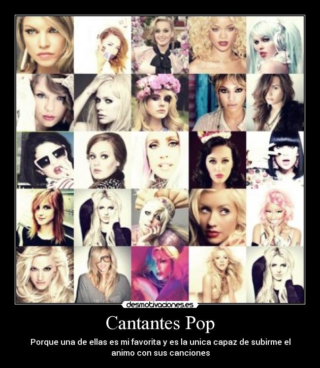 Cantantes Pop -