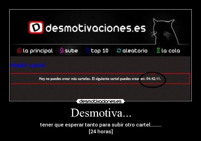 Desmotiva... -