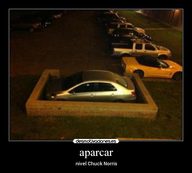 aparcar - nivel Chuck Norris