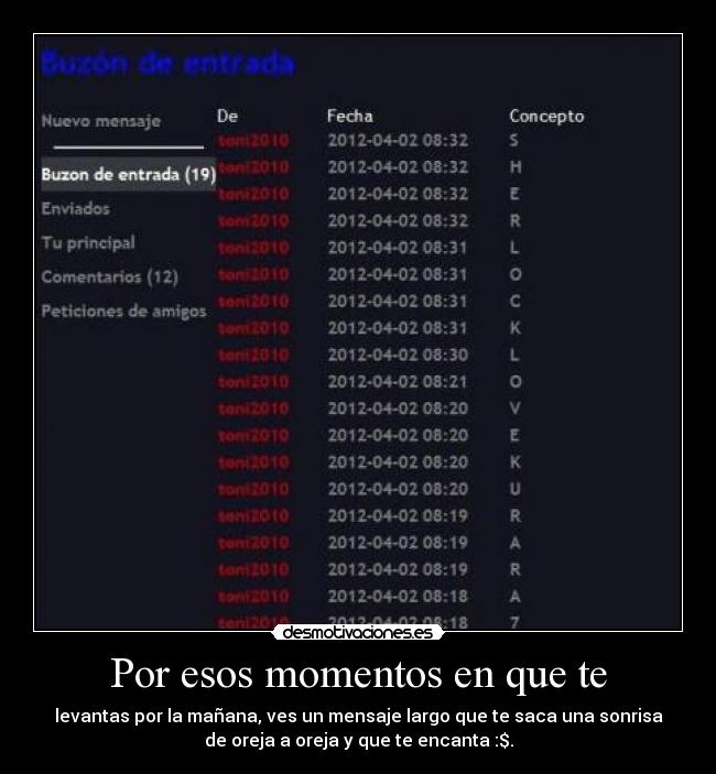 carteles kurara7 love toni asdfghjkln precioso que eres toni2010 desmotivaciones