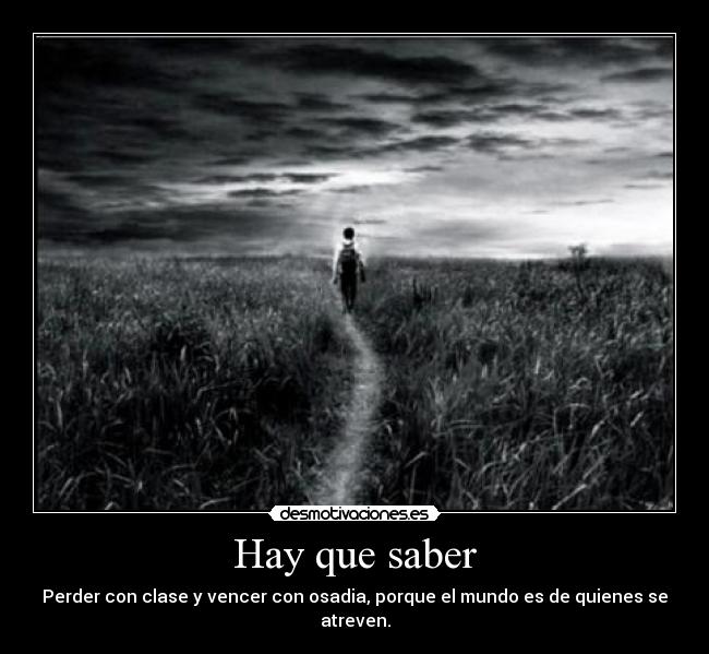 Hay que saber -