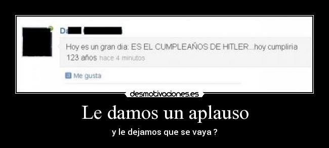 Le damos un aplauso - 